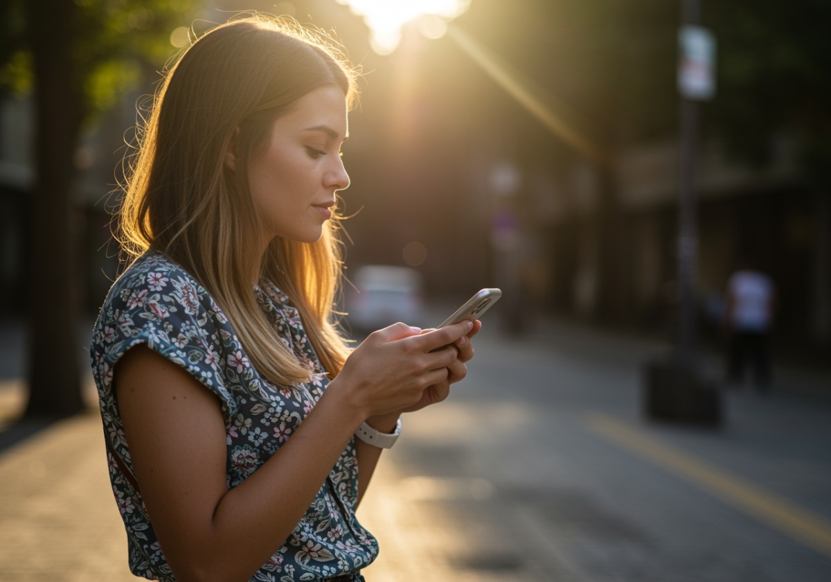 Woman on the street - AI image