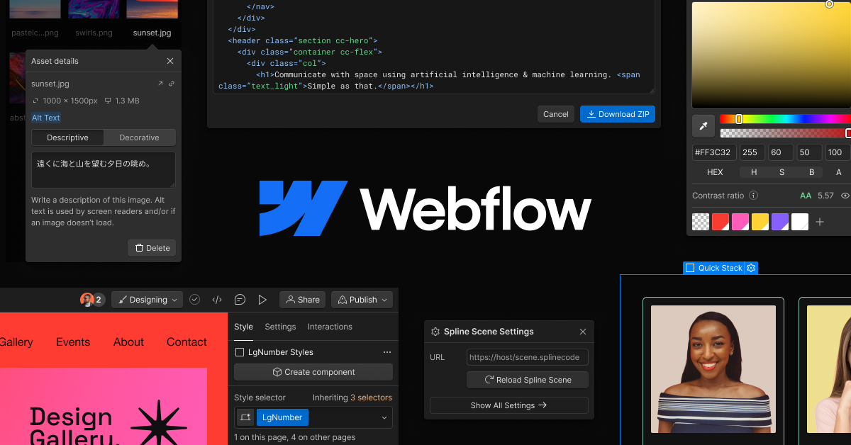 With Webflow you have full control under the hood.