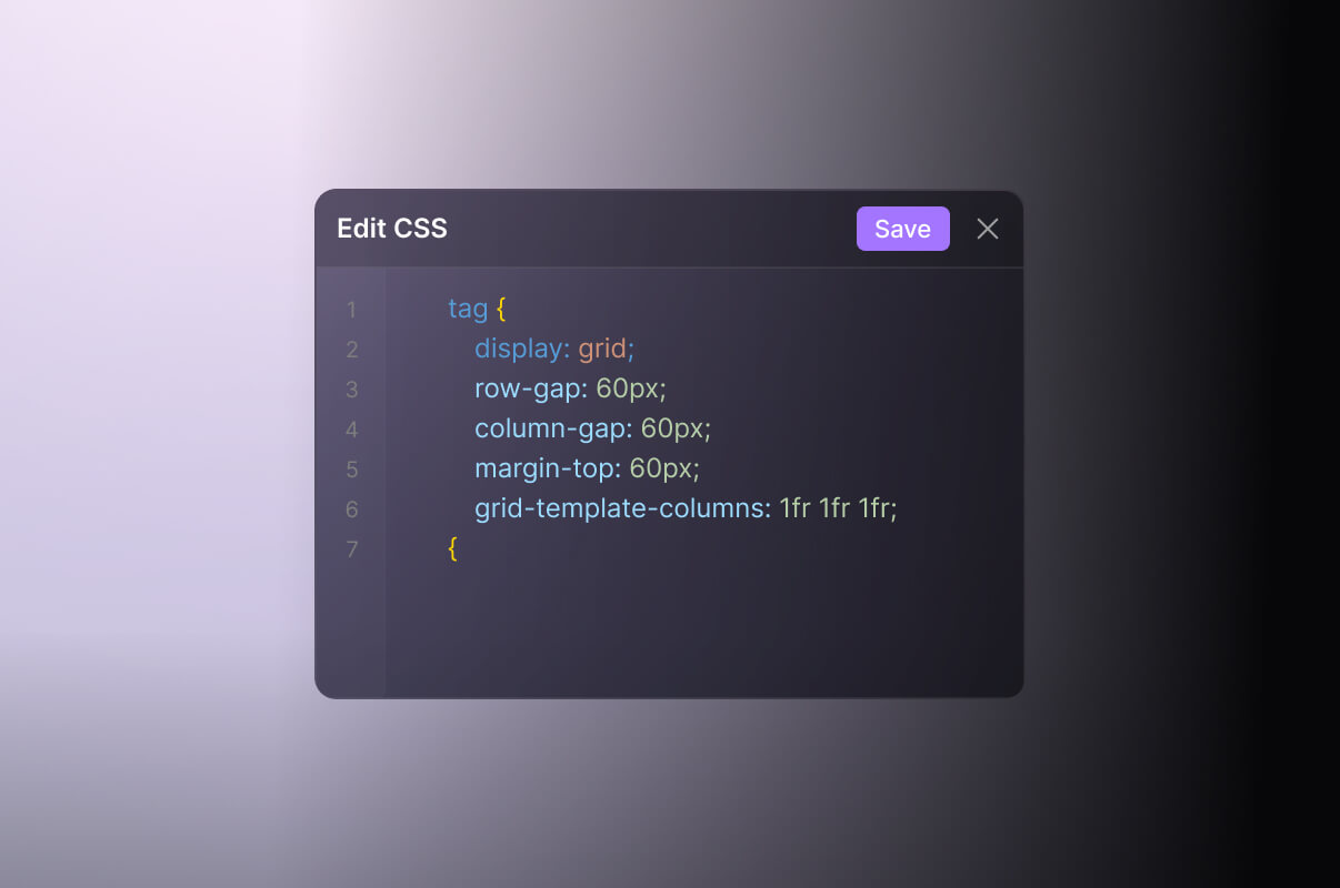 Designer meets Developers in a tool. Divhunt provides a great features as Custom Code Files and Custom CSS - meaning you can code and style right inside of tool.
