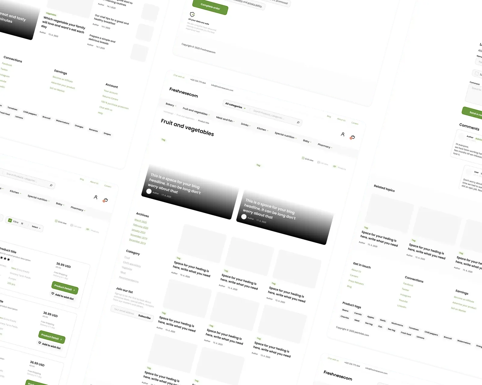 Figma eCommerce Template, digital product by Petr Bilek