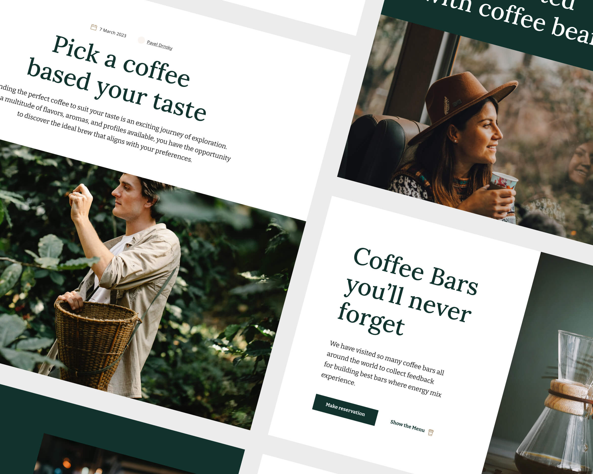 Coffee and Restaurant Template for Framer, digital product by Petr Bilek
